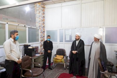 برفقةِ معاونه: الشّيخُ الهلاليّ يتفقدُ تُراثَ الحِلّةِ