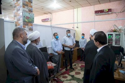 برفقةِ معاونه: الشّيخُ الهلاليّ يتفقدُ تُراثَ الحِلّةِ