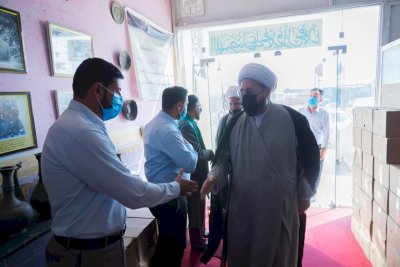برفقةِ معاونه: الشّيخُ الهلاليّ يتفقدُ تُراثَ الحِلّةِ