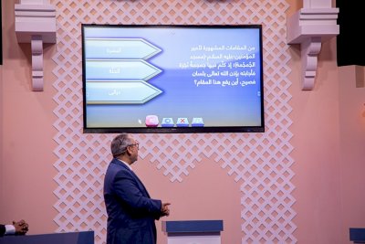 ديكور مسابقة معارف التُراث يجذبُ الأنظارَ ويشدّ الانتباه