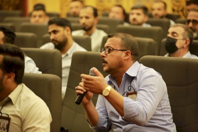 في اجتماعٍ تداوليّ: الشّيخُ الهلاليّ يؤكدُ ضرورةَ الالتزامِ بتعليماتِ العتبةِ المُقدّسةِ.