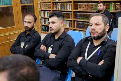 سماحةُ السيّد الموسويّ يزورُ قسمَ المعارفِ