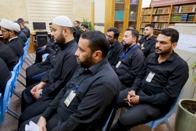 سماحةُ السيّد الموسويّ يزورُ قسمَ المعارفِ