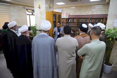 قسمُ المعارفِ يستقبلُ ثلّةً من طلبةِ العلومِ الدينيّةِ