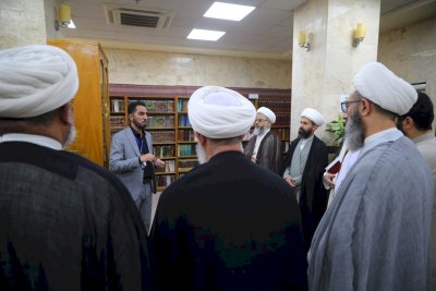قسمُ المعارفِ يستقبلُ ثلّةً من طلبةِ العلومِ الدينيّةِ