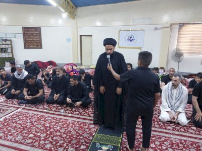موكب (خازن الكتاب) الثقافيّ يستمر بتقديم خدماته للزائرين