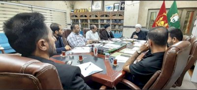 المشرف العلميّ على مجلّة تراث كربلاء يعقدُ اجتماعًا مع الهيأة التحريريّة
