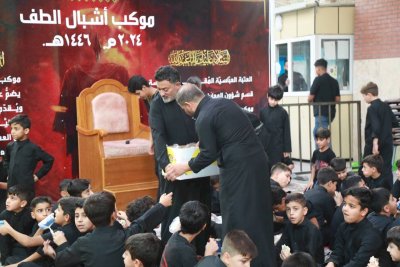 منتسبو الإعلامِ المعرفيّ يبذلون جهودًا استثنائيَّةً في موكبِ الأشبالِ