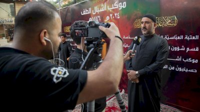 عدساتُ الفضائيَّاتِ والوكالاتِ تَرصدُ أشبالَ الطفِّ