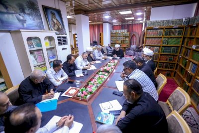 رئيسُ قسمِ المعارفِ يلتقي باللجنةِ التحضيريَّةِ لمؤتمرِ تُراثِ البصرةِ الدَّوليّ الأوّلِ