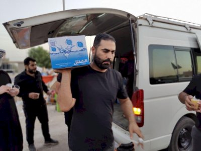 موكبُ جنوبِ الولاءِ يصلُ إلى محافظةِ المثنى