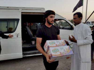 موكبُ جنوبِ الولاءِ يصلُ إلى محافظةِ المثنى