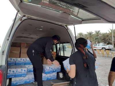 موكبُ جنوبِ الولاءِ يصلُ إلى محافظةِ المثنى