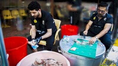 موكبُ (بنفسي أنتَ) الخدميّ يواصلُ تقديمَ الخدماتِ للزائرينَ