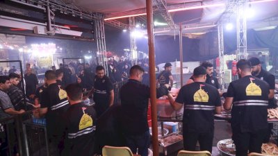 موكبُ (بنفسي أنتَ) الخدميّ يواصلُ تقديمَ الخدماتِ للزائرينَ