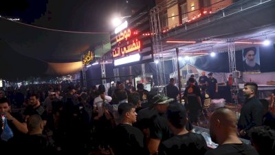 موكبُ (بنفسي أنتَ) الخدميّ يواصلُ تقديمَ الخدماتِ للزائرينَ