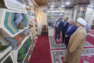 تُراثُ البصرةِ يستقبلُ وفدًا من العتبةِ العلويَّةِ المُقدَّسةِ