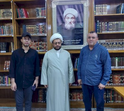 تُراثُ الجنوبِ يزورُ مكتبةَ الشَّيخِ الطَّهرانيّ