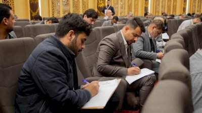قسمُ المعارفِ يختتمُ دورةَ الاستعدادِ الروحيّ باختبارٍ تحريريّ