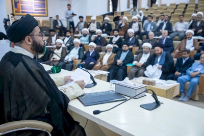 قسمُ المعارفِ يشاركُ في الندوةِ التأبينيّةِ للعلّامةِ السيّدِ الجلاليّ