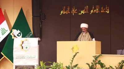 العتبةُ العبّاسيّةُ المُقدّسةُ تُكرِّمُ العلّامةَ الأشكوريّ وتُزيحُ السِّتارَ عن موسوعتِه الفريدةِ