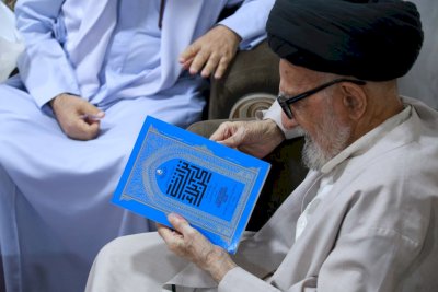 تراثُ كربلاءَ يزورُ العلّامةَ السيدَ أحمدَ الأشكوريّ