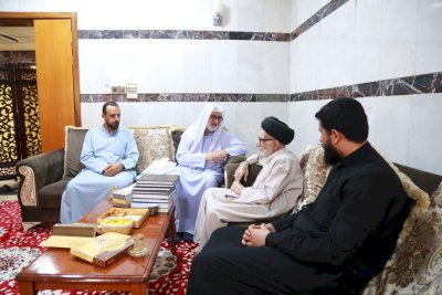 تراثُ كربلاءَ يزورُ العلّامةَ السيدَ أحمدَ الأشكوريّ
