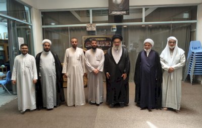 مركزُ تُراثِ كربلاءَ يَمدُّ جُسورَ التَّواصلِ العِلميِّ معَ أَعلامِ النَّجفِ الأشرفِ