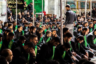 موكب عزاء العتبتين الحسيينيه والعباسية بذكرى استشهاد امير المؤمنين (عليه السلام)