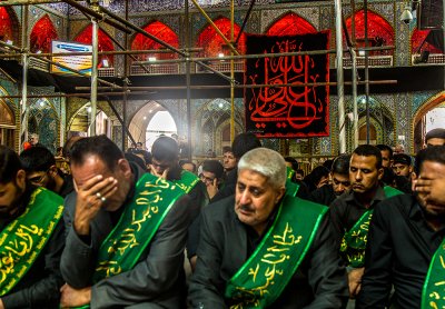 موكب عزاء العتبتين الحسيينيه والعباسية بذكرى استشهاد امير المؤمنين (عليه السلام)
