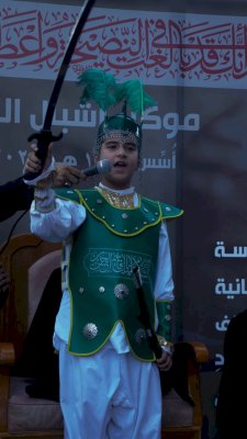 أشبالُ الطفِّ يُحيونَ ذكرى القاسمِ بنِ الحسنِ عليهِما السّلامُ في فعاليّةٍ سنويّةٍ مؤثّرةٍ
