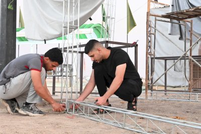 موكبُ جنوبِ الولاءِ ينطلقُ بخدمتِهِ السنويَّةِ لزائري الأربعينيَّةِ في ذي قار