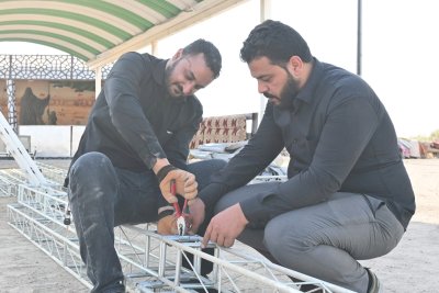 موكبُ جنوبِ الولاءِ ينطلقُ بخدمتِهِ السنويَّةِ لزائري الأربعينيَّةِ في ذي قار