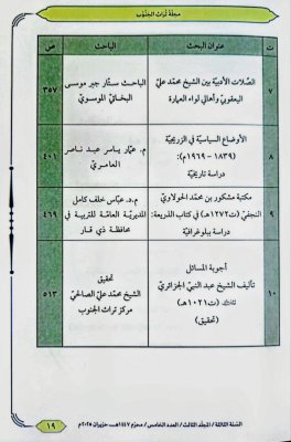 تراثُ الجنوبِ يُجدِّدُ حضورَهُ العلميَّ بإصدارِ العددِ الخامسِ من مجلَّتِهِ المحكمةِ