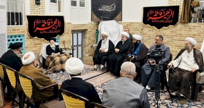 وفدُ المعارفِ يُواصِلُ نشاطَهُ العلميَّ في إيران بزيارةِ السيّدِ الزنجانيّ