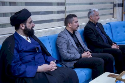 قسمُ المعارفِ يستقبلُ وفدًا من العتبةِ الرضويَّةِ المطهَّرةِ
