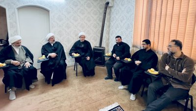 الشَّيخُ الهلاليُّ يتفقَّدُ مركزَ التُّراثِ الإسلاميِّ في مشهدَ المقدّسةِ