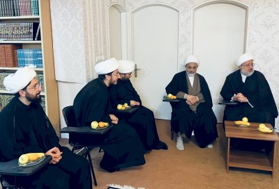 الشَّيخُ الهلاليُّ يتفقَّدُ مركزَ التُّراثِ الإسلاميِّ في مشهدَ المقدّسةِ