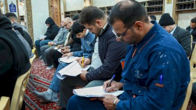 باختبارٍ تحريريّ.. قسمُ المعارفِ يختتمُ دورةَ صفاتِ الشيعة