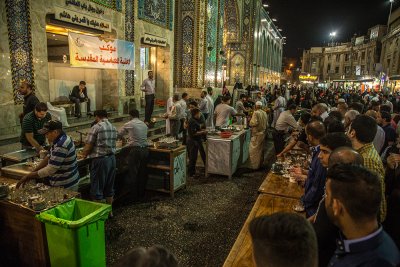 موكب العتبة العباسية المقدسة في خدة الصائمين خلال شهر رمضان المبارك