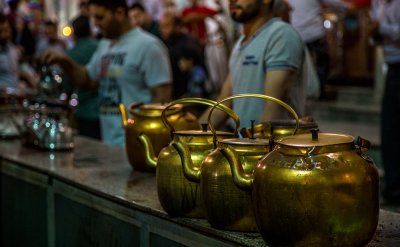 موكب العتبة العباسية المقدسة في خدة الصائمين خلال شهر رمضان المبارك