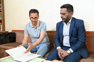قسم شؤون المعارف يبحث تعزيز التعاون المشترك مع مكتب الشيخ الناصري في ذي قار