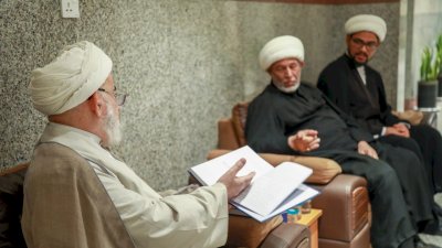 وفد قسم المعارف يبحث آلية طباعة المؤلفات العقائدية الجديدة للشيخ محمد الطبسي