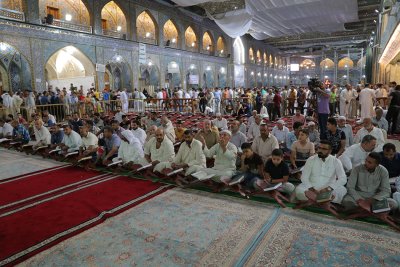 اختتام (ختمة القران الكريم الرمضانية في صحن ابي الفضل العباس(عليه السلام)