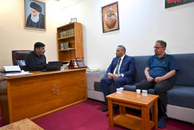 قسم المعارف يستقبل وفد دائرة الهجرة والمهجرين ويُطلعه على أبرز مشاريعه العلمية