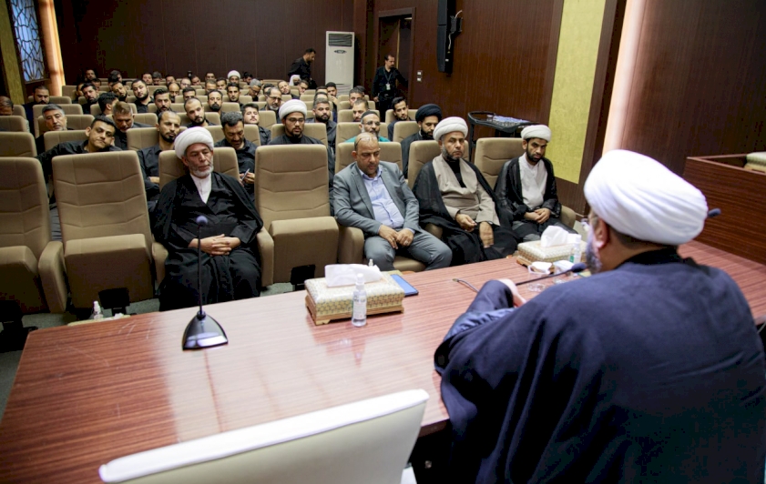 الشّيخ الهلاليّ يلتقي منتسبي قسمِ المعارفِ