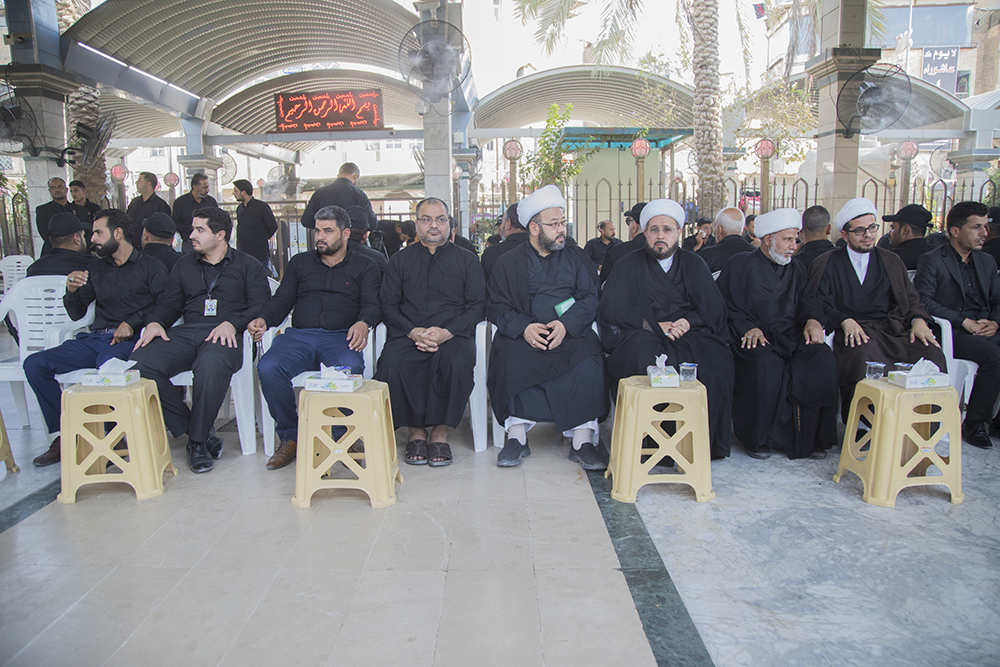 قسم شؤون المعارف الإسلامية والإنسانية يشارك في مجلس عزاء شهداء ركضة طويريج