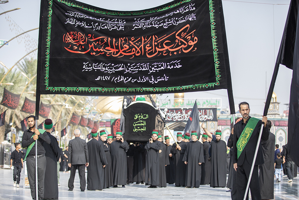 موكب الامام الحسين(ع) خدمة العتبتين المقدستين الحسينية والعباسية بمناسبة استشهاد الامام الحسن المجتبى(عليه السلام)	