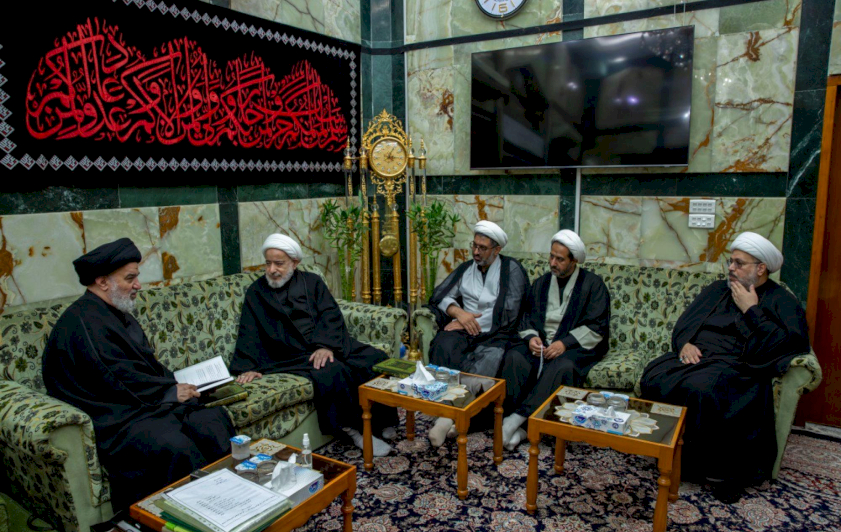 السّيّد الصافيّ يلتقي الشّيخ الطَّبسيّ والشّيخ الهلاليّ ويؤكِّدُ الاهتمام بالمشاريع التَّحقيقيَّة