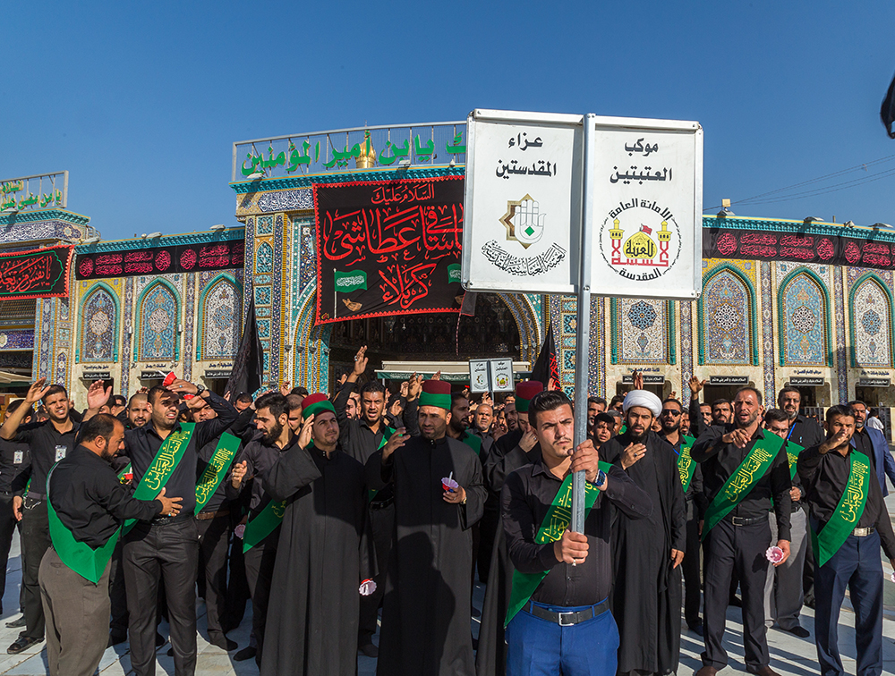العتبتان  المقدستان يحييون يوم السابع من استشهاد الامام الحسين (عليه السلام )